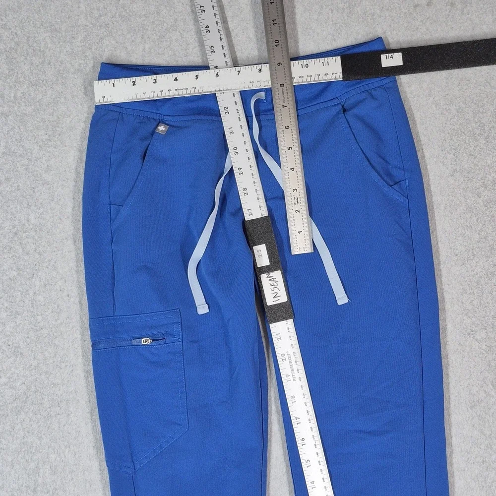 FIGS Women Scrub Pants XS/P Blue Cargo Jogger Zamora